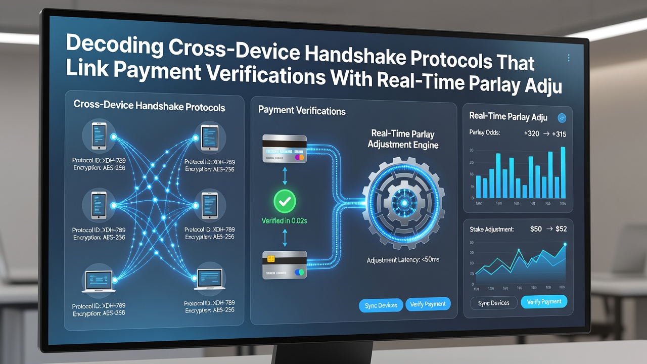 Diagram showing real-time data flow between devices, payment systems, and parlay engines