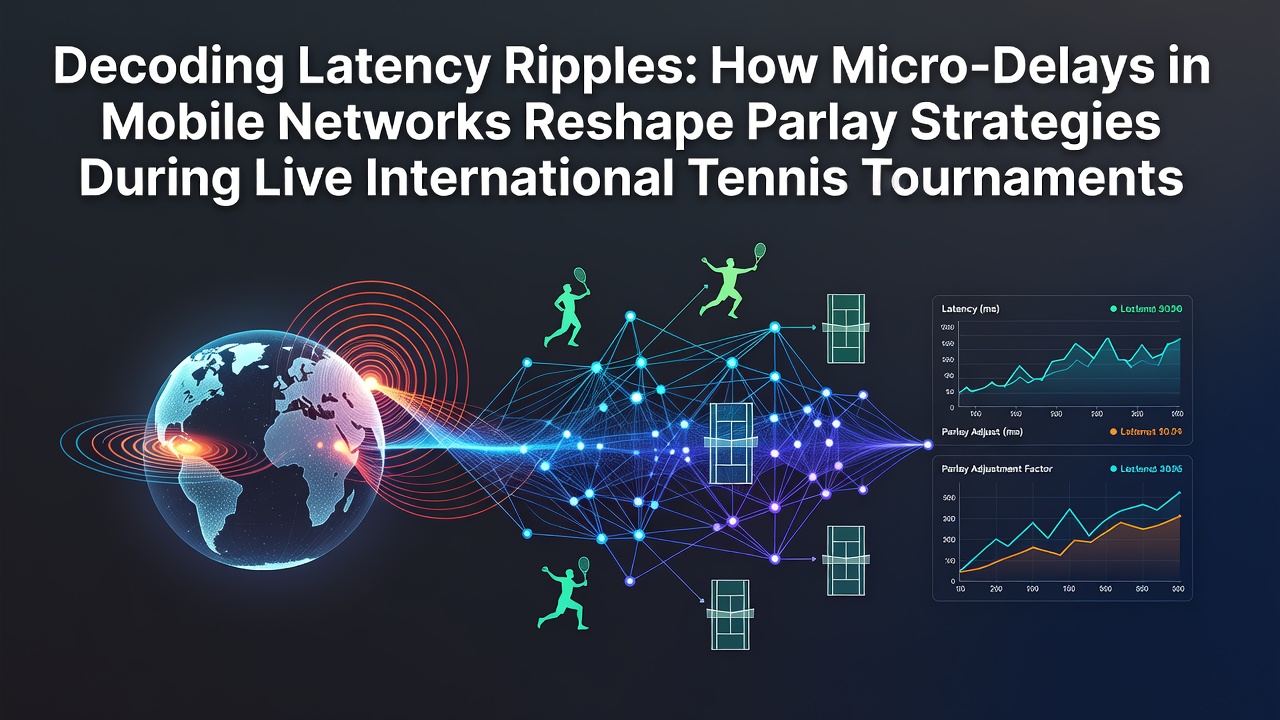 Mobile network latency visualization during live tennis match betting sessions