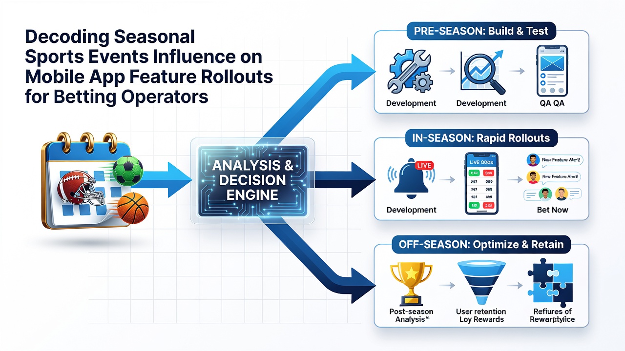 Analytics dashboard displaying seasonal trends in betting app feature updates tied to major sports events