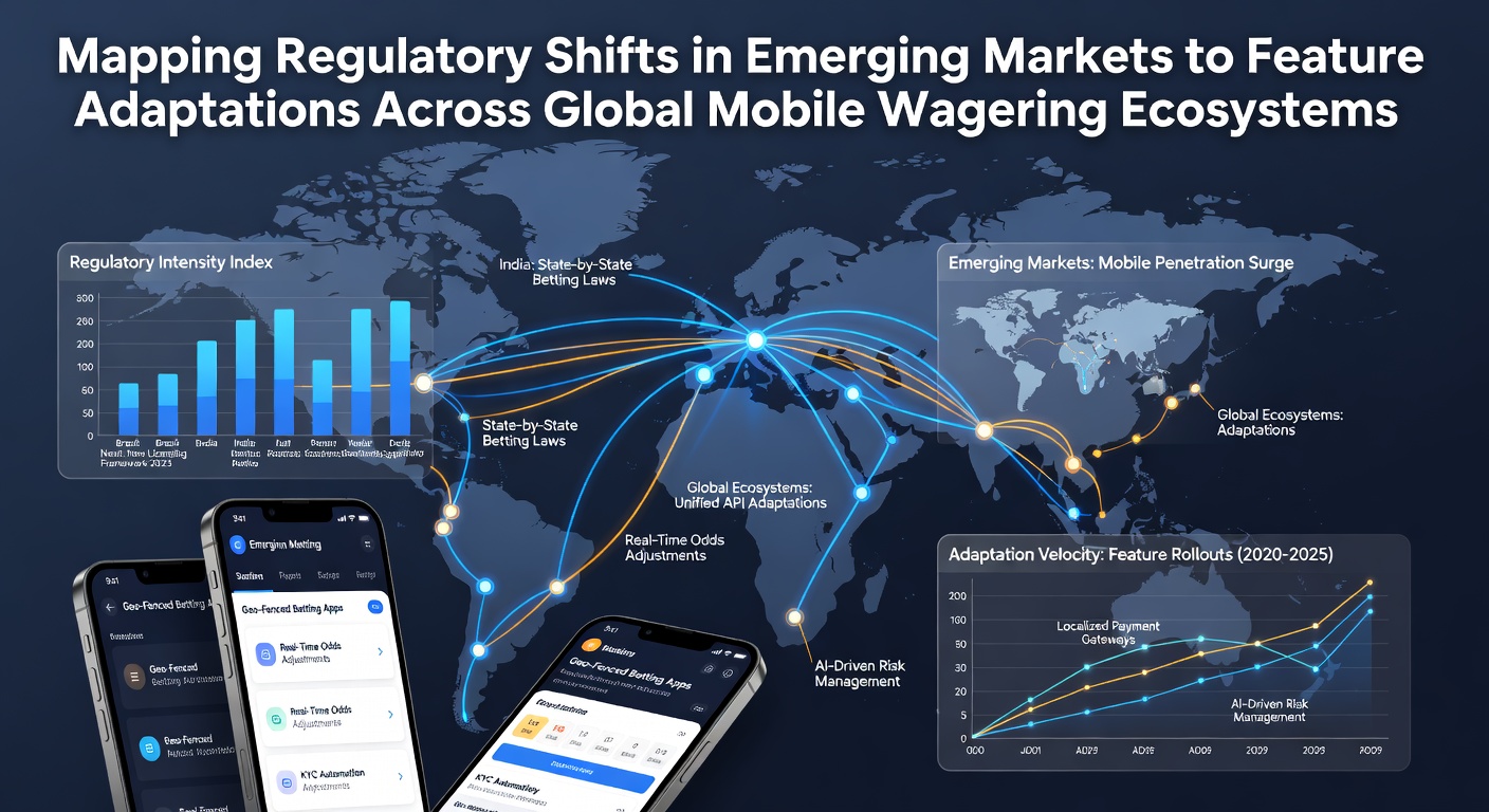 Regulatory frameworks evolving in emerging markets with mobile wagering platforms adapting through compliance tools and regional licensing changes