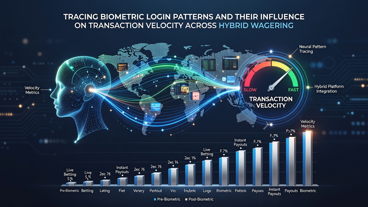 Dashboard view displaying login pattern analytics and transaction velocity metrics on a hybrid wagering platform