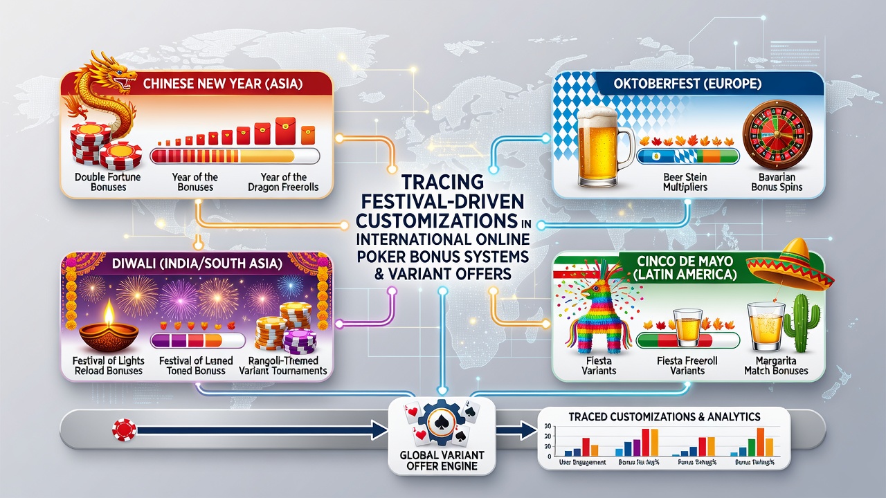 Online poker bonus promotions during cultural festivals with themed chips and leaderboard displays