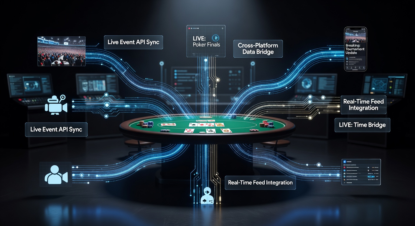 Illustration of secure data pathways showing integration between live sports feeds, poker software interfaces and cross-border fund transfer protocols