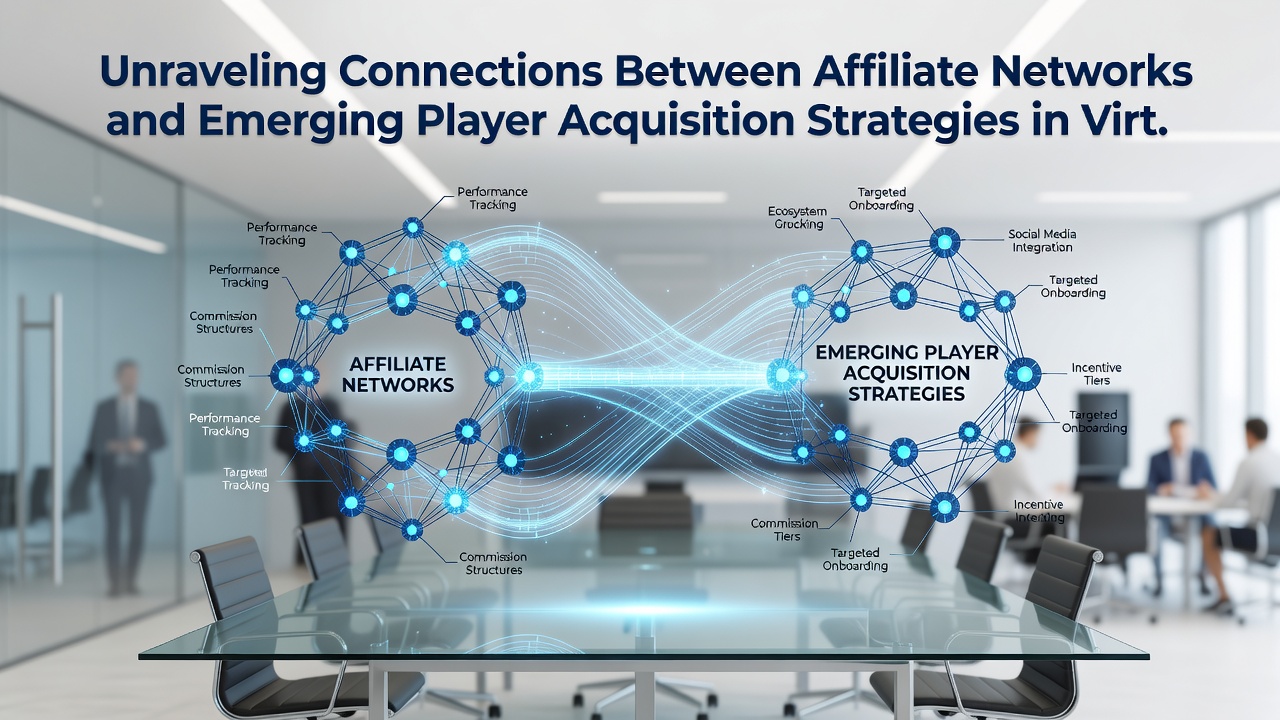 Data visualization of affiliate tracking and player acquisition metrics in esports environments
